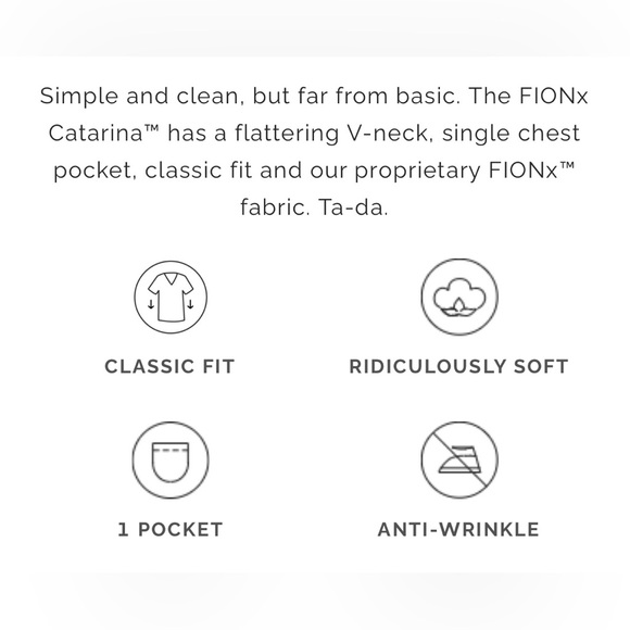 Figs Catarina One Pocket Scrub Top Technical Collection Size Large Black - Picture 6 of 12